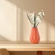 thumbnail image 4 of Jarrón decorativo de plástico, naranja, 4 of 6