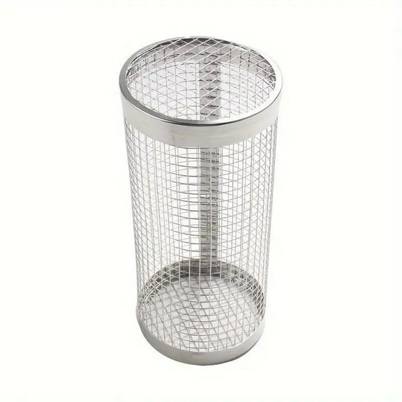 Nesting Grill Baskets Stainless Steel, Rolling Grilling Net for Vegetables Shrimp, Outdoor Cooking Camping