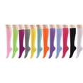 thumbnail image 1 of 12 Pairs Women Knee High Socks, 1 of 4