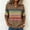 Brown, variant on Gamivast Quarter Zip Pullover for Women Colorblock Striped Long Sleeve Sweatshirt Soft Lightweight 1/4 Zip Tops Casual Fall Winter Basic Shirts for Lounge Wear White S