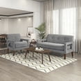 thumbnail image 2 of OakvillePark Vanton Chenille Loveseat, Gray, 2 of 11