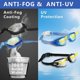 thumbnail image 3 of Swim Goggles Swimming Goggles, Pack of 2 Professional Anti Fog No Leaking UV Protection Swim Goggles for Women Men Adult Youth (Black Silver Mirrored, 3 of 4