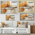 thumbnail image 4 of Designart "Orange Expressions II" Abstract Collages Floater Framed Wall Decor, 4 of 7
