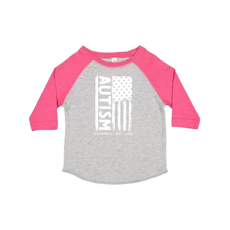 

Inktastic Autism American Flag Different Not Less Gift Toddler Boy or Toddler Girl T-Shirt