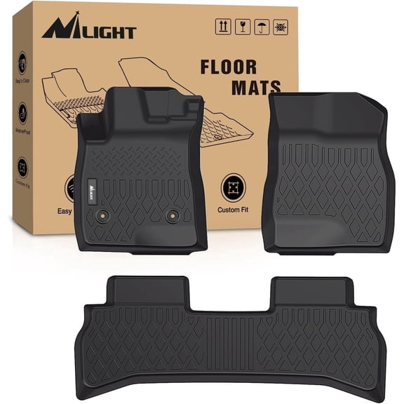 Nilight TPE Floor Mats for Chevy Trailblazer (FWD Only) 2021 2022 2023 2024 2025,All Weather Custom Fit Heavy Duty Floor Liners