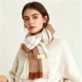 thumbnail image 2 of Women's Colored Plaid Scarves College Style for Autumn Winter Cold Weather Warmth, 2 of 5