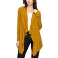 thumbnail image 3 of Made by Johnny Women's Off-Duty Open Front Cardigan S MUSTARD, 3 of 6