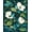 White, Pattern 2, variant on ODIKA 2'x3' Machine Washable Non-Slip Area Rug, Green Floral Dream Entryway Garden High Traffic Rug, Green, 92706
