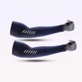 thumbnail image 4 of Arm Sleeves Non-Slip for Men and Women - UV Sun Protection Cooling Compression Sleeves for Weightlifting, Sports & Daily Wear 1 Pair Blue L(L), 4 of 4
