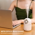 thumbnail image 5 of Hgallory Cute Pet Household Aroma Diffusers with Lights, 300ml Mini USB Desktop Aromatherapy Oil Diffuser, Mute Portable Hydrating Spray Humidifiers for Bedroom, 1PC, White, 3.4"x3.4"x5.3", 5 of 9