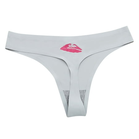 

Women s Cotton Bikini Brief Underwear Fashion Delicate Women Underwear Panties Lip Printing Sexy Thong Underpant【Multipacks】
