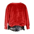 thumbnail image 3 of Christmas Sweatshirts for Women Christmas Snowman Long Sleeve Flannel Pullover Shirt Xmas Tops, 3 of 4