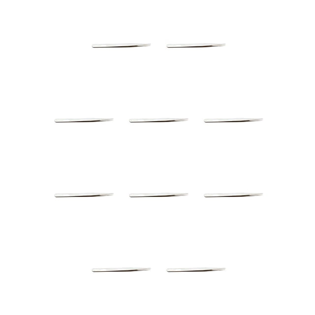 Seitruly Pinzas para pestañas, pinzas para cejas antiestáticas de acero inoxidable, suministros para pestañas flexibles resistentes al desgaste para el once 10piezas Seitruly CBP367196
