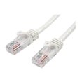 thumbnail image 1 of StarTech.com Cat5e Ethernet Cable - 5 ft - White- Patch Cable - Snagless Cat5e Cable - Short Network Cable - Ethernet Cord - Cat 5e Cable - 5ft - Patch cable - RJ-45 (M) to RJ-45 (M) - 5 ft - UTP - CAT 5e - molded, snagless - white - for P/N: DKT30CVAGPD, 1 of 2
