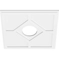 thumbnail image 4 of Ekena Millwork CMP22EY-06000 22 in. OD x 6 in. ID Square Embry Architectural Grade PVC Contemporary Ceiling Medallion, 4 of 4