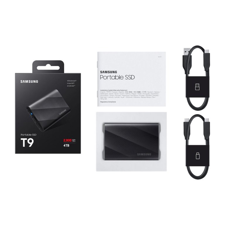Samsung 4TB T9 Portable External Solid State Drive (SSD