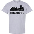 thumbnail image 3 of Inktastic Orlando Skyline with Grunge T-Shirt, 3 of 5
