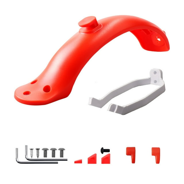 Juego de guardabarros trasero impermeable para patinete eléctrico Wosthever Rojo