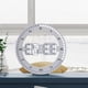 thumbnail image 2 of Reloj de pared LED Luminoso digital 3D silencioso yuxing con alarma y Calendario blanco, 2 of 5