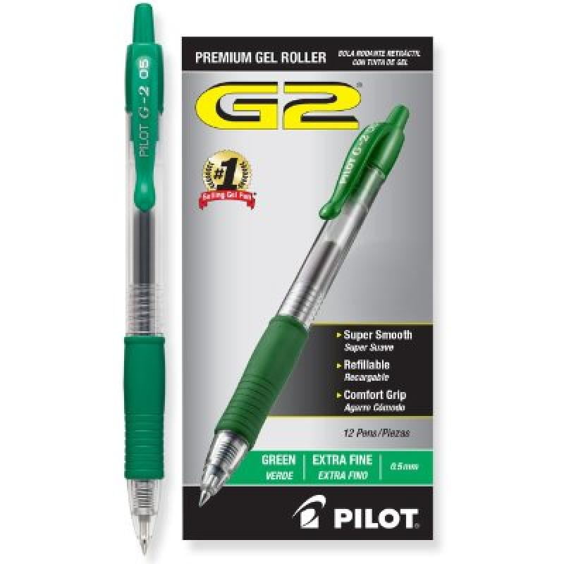 PILOT G2 Premium Refillable & Retractable Rolling Ball Gel Pens, Extra