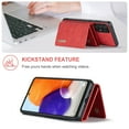 thumbnail image 5 of Back Wallet Case for Samsung Galaxy A53 5G, Detachable Card Slots Holder Kickstand Magnetic Closure Cover with Premium PU Leather Soft Silicone Shockproof Drop Resistant Protective Case,Red, 5 of 10