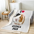 thumbnail image 2 of Kids Guinea Pig Sherpa Blanket Cute Cavy Fleece Throw Blanket for Children Boys Girls Cartoon Lovely Pet Plush Blanket Chic Animal Ultra Soft Fuzzy Blanket for Sofa Bed Couch,Twin 60x80 Inch, 2 of 6