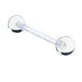 thumbnail image 5 of TUIBELYN 12pcs Clear Tongue Rings Retainer Bar Barbell Acrylic UV Piercing Body Jewelry, 5 of 6