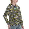 thumbnail image 6 of Sikiie Modern Yellow Excavator Women's Casual Hoodies Long Sleeve Lightweight Pullover Tops Loose Sweatshirt-X-Large, 6 of 7