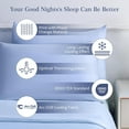 thumbnail image 4 of ALANDA Cooling Pillowcases, Upgraded PCM Constant Temperature Technology Q-Max>0.5 Ultra Cool Pillowcases with Zipper, Standard & Queen Size 2 Pack, 4 of 10