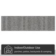 thumbnail image 4 of Well Woven Medusa Nord 2' x 7' Grey Moroccan Tribal Outdoor Rug, 4 of 8