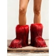 thumbnail image 2 of Womens Winter Snow Boots Faux Fur Lining Warm Fuzzy Fluffy Flat Shoes Outdoor Walking, 2 of 7