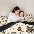 thumbnail image 5 of Homewish Western Cowboy 2pcs Bedding Comforter Set for Female Men,Cactus Horseshoe Twin Comforter Sets,Rustic Farmhouse Breathable Bedding Set,Microfiber Bedroom Decor,Reversible, 5 of 8
