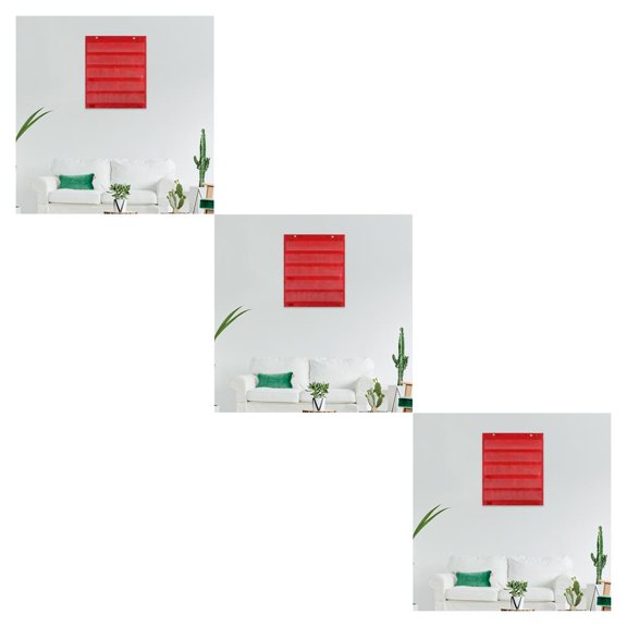 Vogacara Gráfico de bolsillo Gráfico de bolsillo de calendario colgante de doble cara Rojo Type1