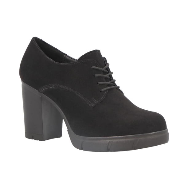 Zapato Mujer Green Love Textil Casual Elegante Cordones Ajustable Plataforma Alta negro 24.5