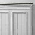 thumbnail image 4 of Roundhill Furniture Clelane Shiplap Wood Panel Bed, Queen, Weathered White and Gray, 4 of 6
