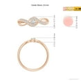 thumbnail image 4 of ANGARA Natural 0.09 Ct. Diamond Solitaire Promise Ring in 14K Rose Gold for Women (Ring Size: 3.5), 4 of 9