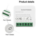 thumbnail image 4 of para Tuya para Smart Interruptor 10A 2/3/4 Gang 2-way control módulo de automatización, 4 of 11