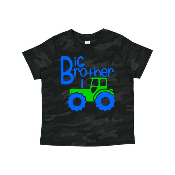 Inktastic Big Brother Tractor Boys Toddler T-Shirt