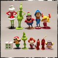 thumbnail image 2 of Cómo el Grinch robó la figura de Anime de Navidad 12 piezas figura de acción Grinch personaje Kawaii decoración de la habitación regalo de Navidad, 2 of 4