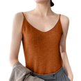 thumbnail image 2 of Camisole Tank Tops for Women Sleeveless V Neck Ribbed Knit Vest Top 2026 Summer Fashion Clothing Coffee XL, 2 of 9