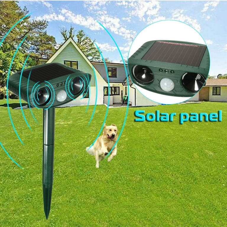 Solar Powered Cat Dog Repeller Animal Chaser Deterrent Ultrasonic Dog Bird  Cat Repeller 110° Infrared Sensor Detects Movement - AliExpress