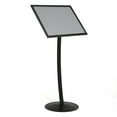 thumbnail image 6 of M&T Displays Simplistic Curved Menu Board 18x24 inch Black Pedestal Sign Holder Floor Standing Aluminum Front Loading Easy Open Poster Advertisement Sign Holder for Restaurant Cafe Hotel, 6 of 8