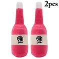 thumbnail image 1 of 2PCS Wine Bottle Pet Toy Realistic Cat Squeaky Toy Puppy Plush Toy for Dogs, 1 of 10