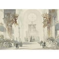 thumbnail image 2 of Fritz Ludwig von Dardel 14x11 Black Ornate Wood Framed Double Matted Museum Art Print Titled: Marriage of Princess Louise to Prince Karel Van Zweden (1850), 2 of 5