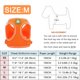 thumbnail image 5 of Juego de arnés y correa para perros, arnés de chaleco de malla para cachorros, arneses reflectantes ajustables para mascotas para caminar al aire libre (naranja), 5 of 7