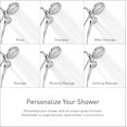 Chrome 2in1 Combo Rain Shower Head with Removeable Handheld Shower