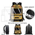 thumbnail image 6 of Jeiento School Bus Backpacks for Girls Boys Primary School Bags 17inch Book Bag Student Backpacks with Side Pocket Yellow Teens Daypack Light Weight Laptop Bags, 6 of 6