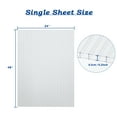 thumbnail image 4 of Aoodor 6Pcs 24'' (W) x 48'' (L) x 0.2'' Polycarbonate Greenhouse Panels,  Waterproof UV Protected Reinforced Sheets, Outdoor Garden and Greenhouse Covering, Twin-Wall Clear Sheets, 4 of 8