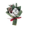 thumbnail image 2 of Mini Christmas Bouquet - Artificial Pine Needles, Pine Cone, and Cotton Flowers, Ideal for Ornamentation, Table Centerpieces, Christmas Tree Decor, DIY, and Thoughtful Gifts for Friends and Family, 2 of 7