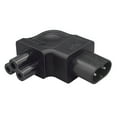 thumbnail image 6 of Strhowill 5 PCS 90-Degree Left Angle C8 to C5 Power Adapter, Figure-8 Male to Cloverleaf Female Connector,for Laptop and Electronics Power Cables, 6 of 8